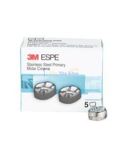 3M™ ESPE™ Stainless Steel Primary Molar Crowns, D-LL-4, Lower Left First
Primary Molar, Size 4, 2 Crowns