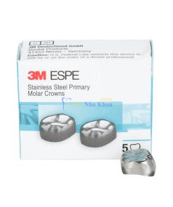 3M™ ESPE™ Stainless Steel Primary Molar Crowns, E-LR-4, Lower Right
Second Primary Molar, Size 4, 2 Crowns